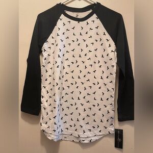 Cute boys long sleeve printed tee